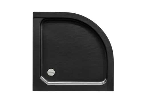 BESCO - ALEX STONE EFFECT štvrťkruhová sprchová vanička - Rozmer A - 81 cm, Rozmer B - 81 cm, Rozmer C - 16 cm OLBVANACALE80S