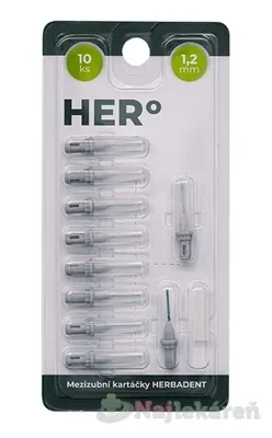 HERBADENT HERo ELECTRA Medzizubná kefka 1,2 mm 10 ks