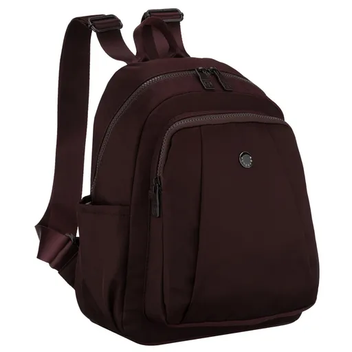 Dámsky bordový ruksak z polyesteru, ľahký a jednokomorový