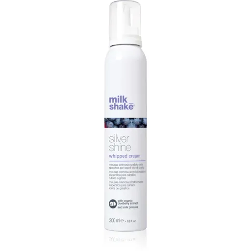 milk_shake® Silver Shine Whipped Cream penový kondicionér neutralizujúci žlté tóny 200 ml