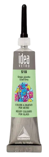 MAIMERI VETRO RILIEVO - Kontúra na sklo (518 - lead grey, 20 ml)