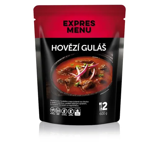 EXPRES MENU Hovädzí guláš bez lepku 2 porcie