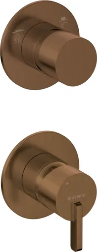 DEANTE - Sprchová batéria Silia bronzová kartáčovaná, vstavaná, s prepínačom sprchy BQS_C44P