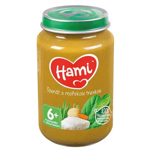 HAMI Špenát s morskou treskou 200 g