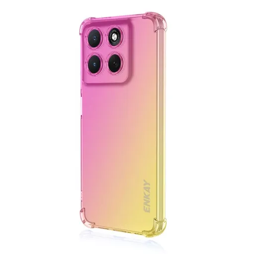 ENKAY GRADIENT Ochranný obal pre Motorola Moto G86 5G PINK-GOLD