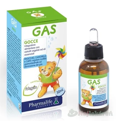 PHARMALIFE GAS DROPS kvapky pre dojčatá a deti 30ml