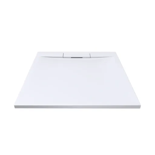 Mereo Štvorcová sprchová vanička s hranatým krytom sif., 90x90x3 cm, vr. sif., bez nožičiek, liaty mramor CV35KS