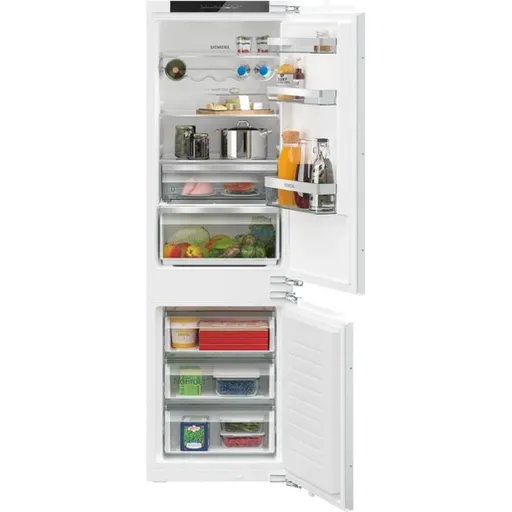 Vstavaná chladnička Siemens s mrazničkou dole 177,2 x 54,1 cm ploché pánty KI86NHFE0