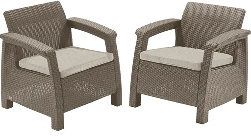 KETER Záhradné kreslá GREEK DUO | cappuccino