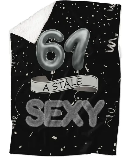 Deka Stále sexy – Čierna (vek: 61, Podšitie baránkom: ÁNO)