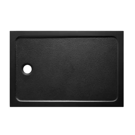 Sprchová vanička obdĺžniková SAT Project 120x80 cm liaty mramor čierna SATSVPRO12080CA