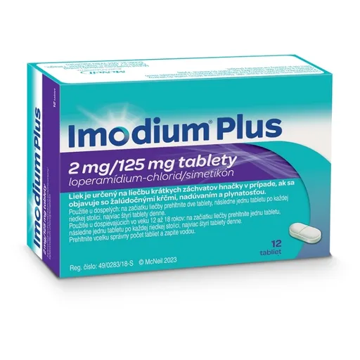 IMODIUM® Plus 2 mg/125 mg 12 tabliet