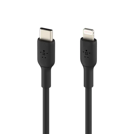 Belkin Lighting to USB-C kábel, 2m, čierny