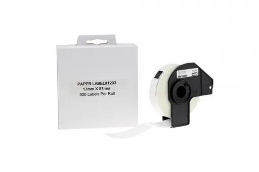 Brother DK-11203, 17mm x 87mm, kompatibilná role etikiet, 300 etiket