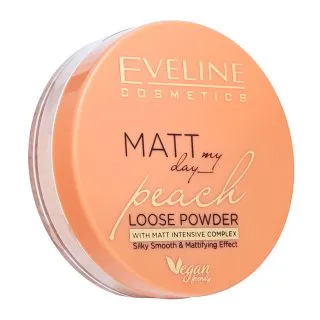 Eveline Matt My Day Peach Loose Powder Silky Smooth & Matttifing púder 6 g