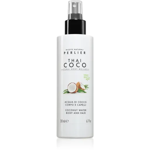 Perlier Thai Coco Coconut Water Body And Hair parfumovaný sprej na telo a vlasy na telo a vlasy vône 200 ml