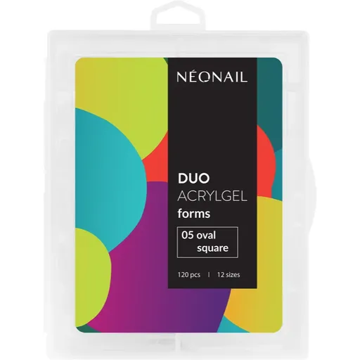 NEONAIL Duo Acrylgel Forms šablóny na nechty typ 05 Oval Square 120 ks