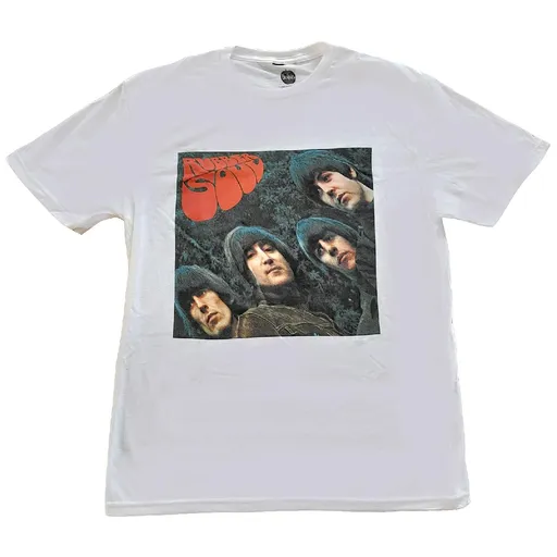 The Beatles tričko Rubber Soul Album Cover Biela S
