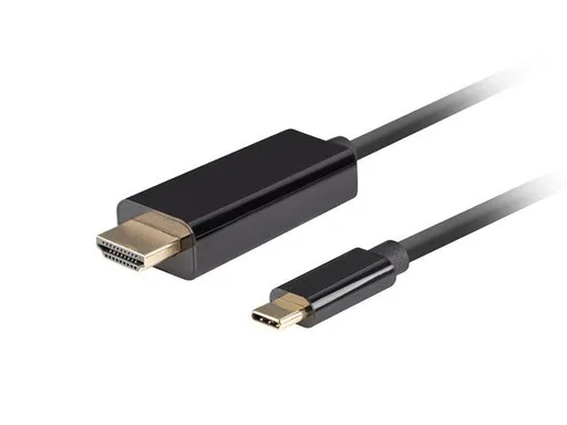 Lanberg USB-C(M)->HDMI(M) kábel 1m 4K 60Hz čierna