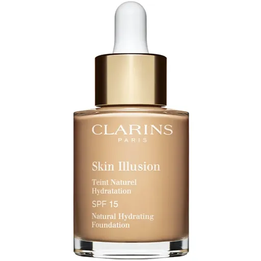 Clarins Skin Illusion Natural Hydrating Foundation rozjasňujúci hydratačný make-up SPF 15 odtieň 106N Vanilla 30 ml