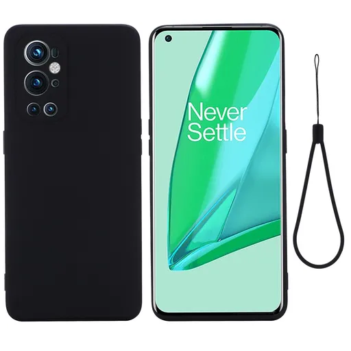RUBBER Ochranný obal pre OnePlus 9 Pro čierny