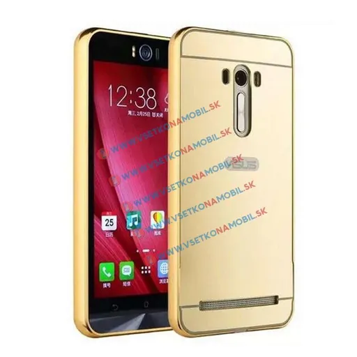 Ochranný zrkadlový obal Asus Zenfone 2 Laser 5.0" (ZE500KL) zlatý
