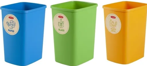 CURVER Set košov na triedený odpad Eco Friendly 3x9L