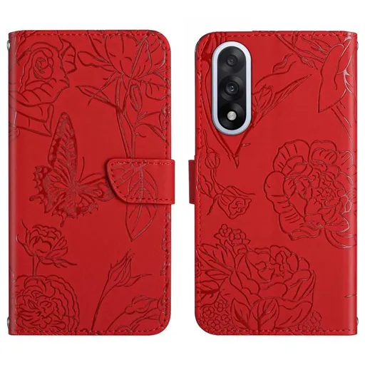 ART BLOSSOM Peňaženkový kryt pre OnePlus Nord 5 5G červený
