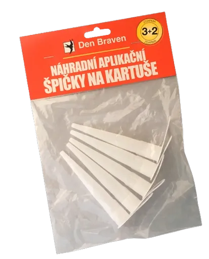 DEN BRAVEN - Náhradné aplikačné špičky na kartuše biela