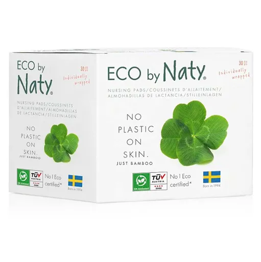 ECO BY NATY Prsné vložky pre dojčiace ženy 30 ks