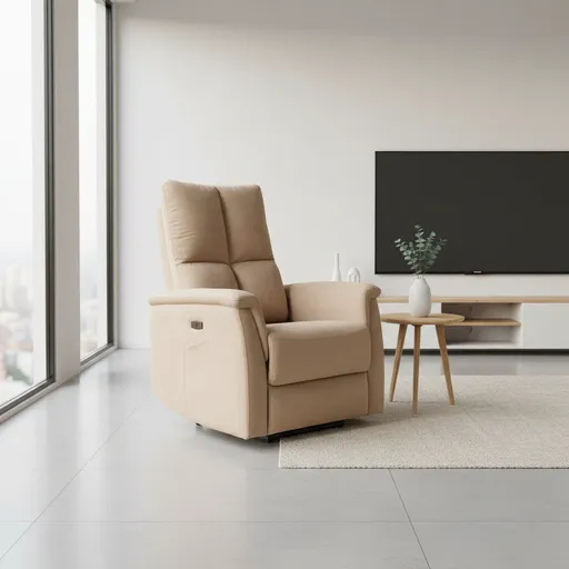 Signal Relaxačné masážne kreslo NEPTUN VELVET M | béžová