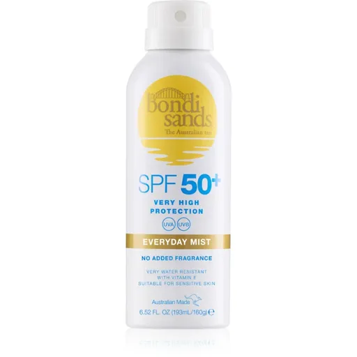 Bondi Sands SPF 50+ Everyday Mist vodeodolný sprej na opaľovanie SPF 50+ 160 g