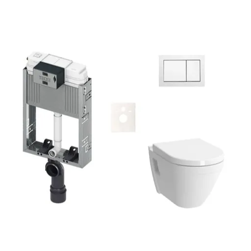 Cenovo zvýhodnený závesný WC set TECE na zamurovanie + WC Vitra S50 KMPLS50T