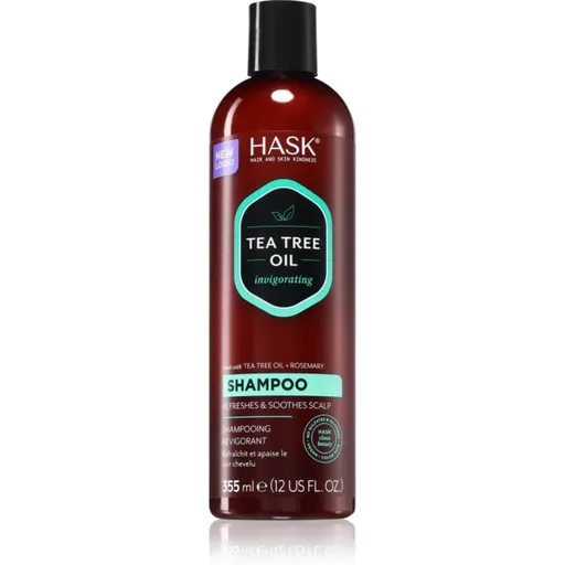 HASK Tea Tree Oil & Rosemary osviežujúci šampón pre suchú pokožku hlavy so sklonom k svrbeniu 355 ml