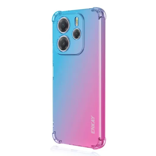 ENKAY GRADIENT Ochranný kryt pre Xiaomi Redmi Note 14 Pro BLUE PINK