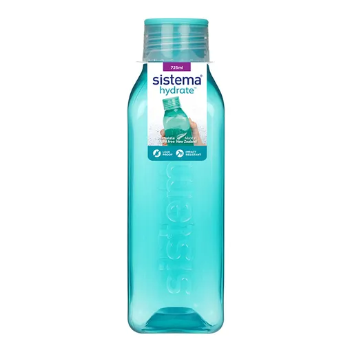 SISTEMA Hydrate Fľaša Square skrutkovacie viečko zelená 725 ml