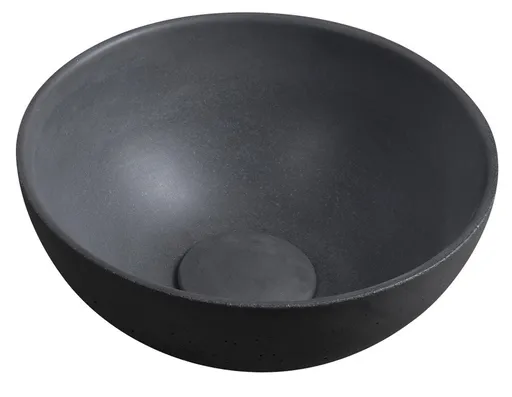 SAPHO - MINOR betónové umývadlo na dosku, priemer 26cm, antracit mat MR26016