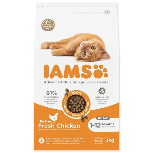 IAMS Advanced Nutrition Kitten Fresh Chicken 3 kg