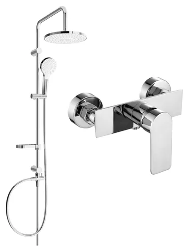 MEXEN/S - Erik sprchový stĺp vrátane sprchovej batérie Alexa, chróm 71240205-00