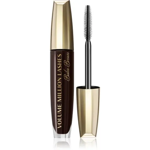L’Oréal Paris Volume Million Lashes Balm Brown objemová a ošetrujúca riasenka odtieň Brown 8.6 ml