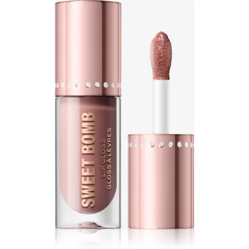 Makeup Revolution Y2k Sweet Bomb trblietavý lesk na pery odtieň Strawberry Swirl Pink 4.5 ml