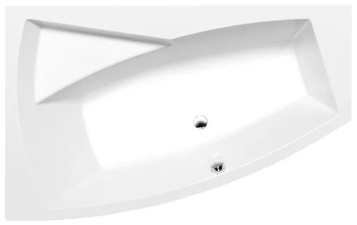 POLYSAN - EVIA L asymetrická vaňa 170x100x47cm, biela 21611