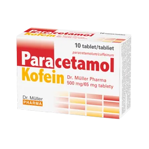 Paracetamol Kofein 500 mg/65 mg na bolesť a horúčku 10 tabliet