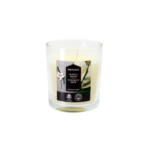Vonná sviečka v skle PROVENCE 20 hodín vanilkový krém