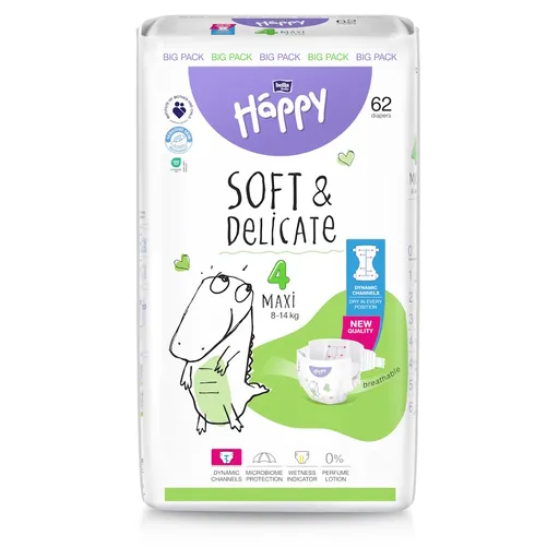 BELLA HAPPY Baby maxi 62 kusov