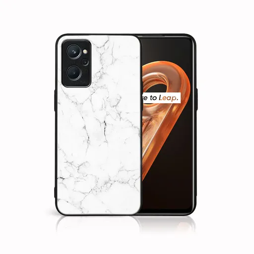 MY ART Ochranný obal Realme 9i -WHITE MARBLE (144)