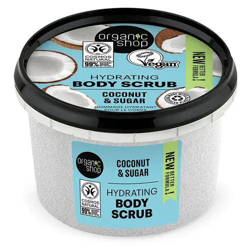 ORGANIC SHOP Hydratačný telový peeling Kokos a cukor 250 ml