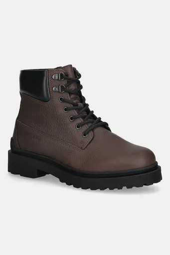 Topánky Tommy Jeans TJM LACE UP BOOT LEATHER