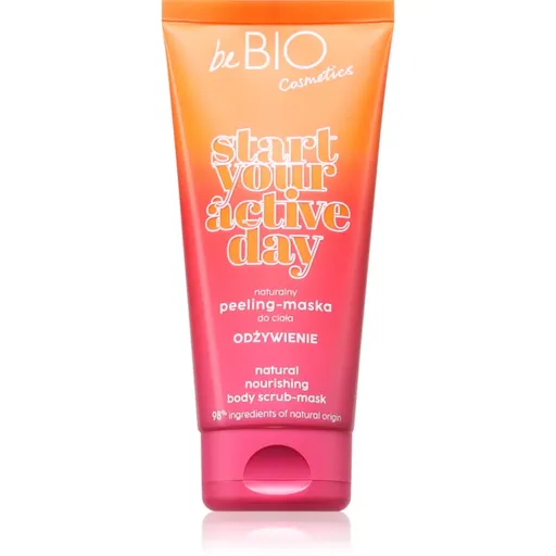 beBIO Start Your Active Day ošetrujúci telový peeling 200 ml