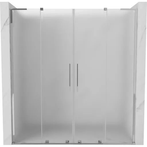 MEXEN/S - Velar L Duo posuvné sprchové dvere 170, dekor, chróm 871-170-003-32-01